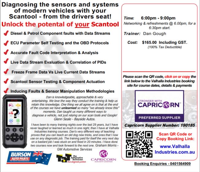 Mastertech 104, Common Rail Diesel, Fuel System Diagnostics Training, Valhalla Industries Australia